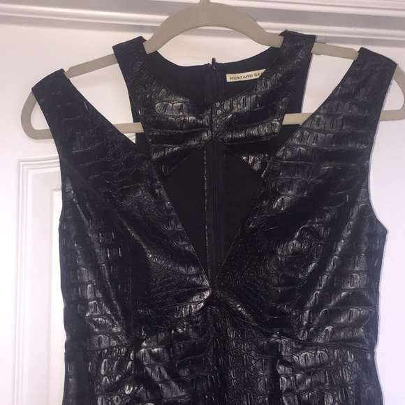 Mustard Seed Black Dress Sz M - Picture 2 of 6